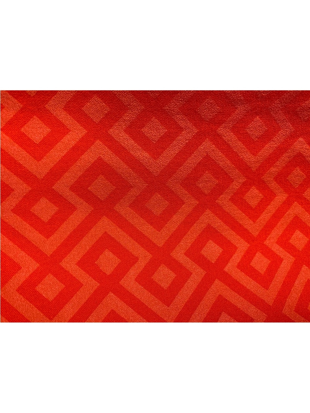 Krazy Larry size 8 orange red geometric print pull on pants- stretch - Picture 4 of 7